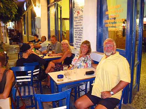 Deb, Steve und wir abends bei Jannis